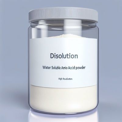 용해성 수용성 아미노산 분말, 백색 또는 엷은 황색 분말, 무취 또는 미미한 냄새